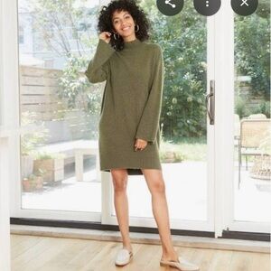 NWOT Olive Green Sweater Dress